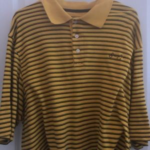 cropped yellow sean john polo